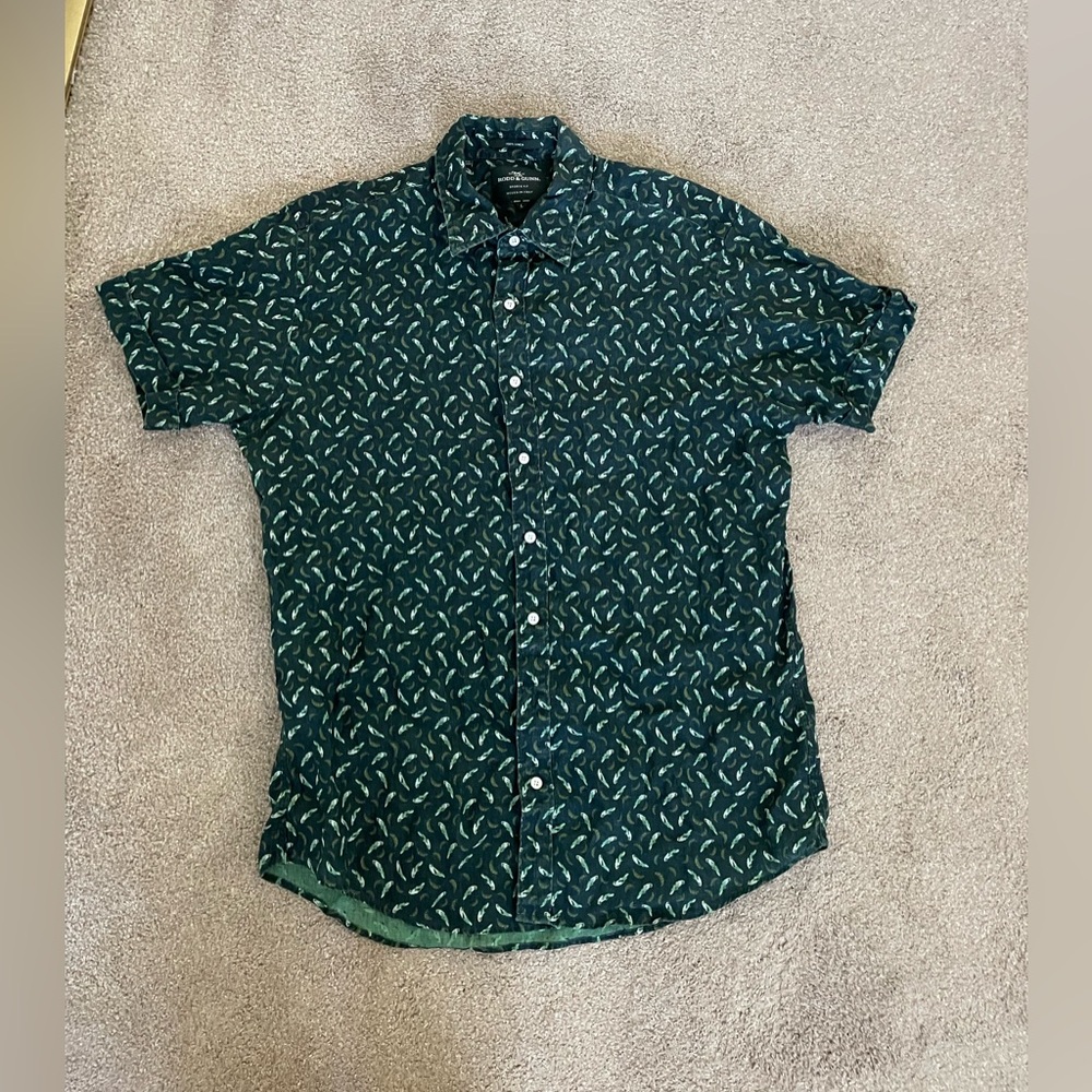 Short Sleeve Linen Button Down